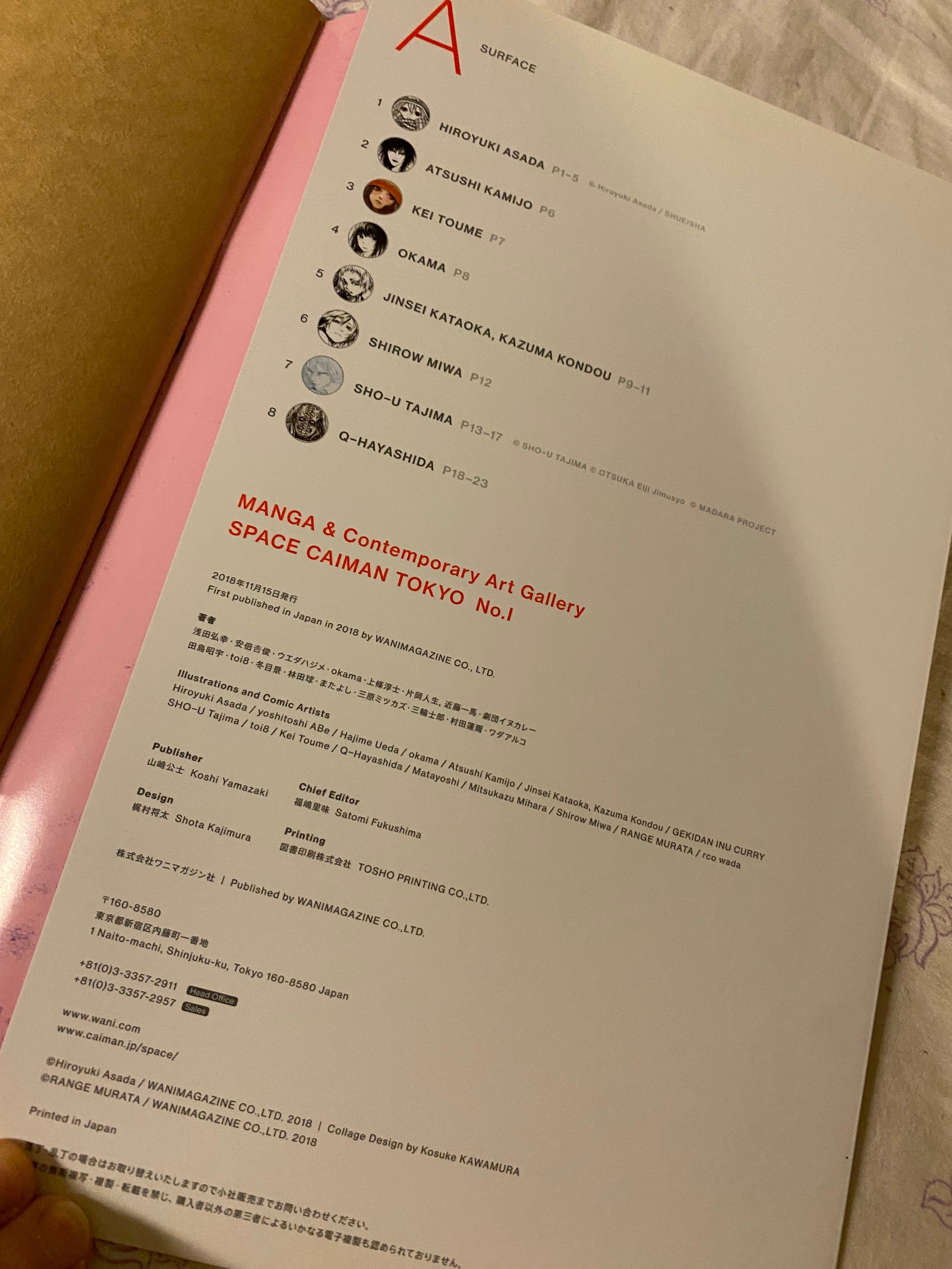 Space Caiman No. 1 Tokyo Manga & Contemporary Art Gallery